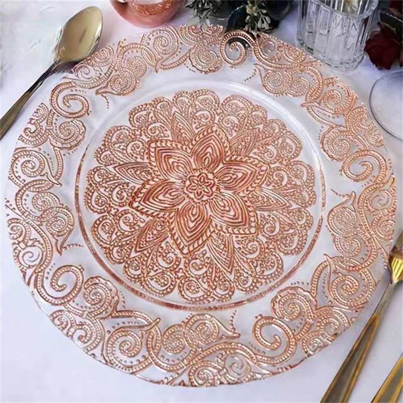 Wholesale Glass Charger Plate PZ-053 - Image 3